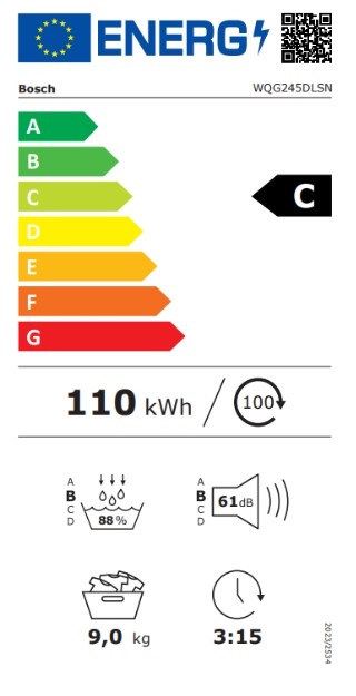 Машина сушильная BOSCH WQG245DLSN-5