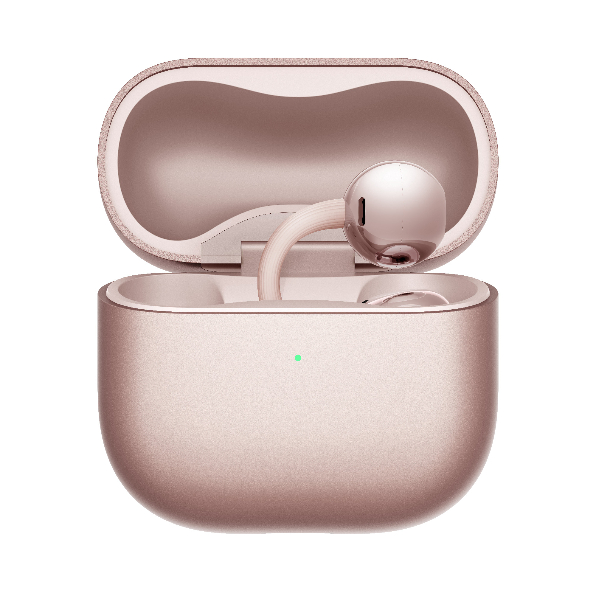 MKT_开放式耳机_Product Image_HUAWEI FreeClip 2 耳夹耳机_Robin_HQ_玫瑰金 Rose Gold_08单耳机右绿灯_JPG 10000_20251121